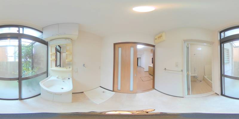 パノラマ画像洗面所