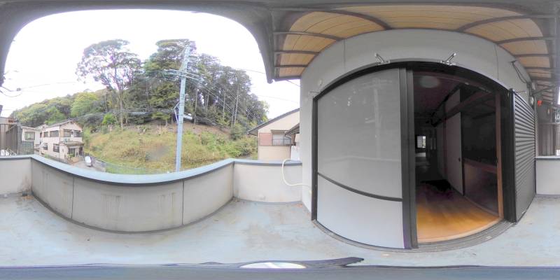 パノラマ画像バルコニー