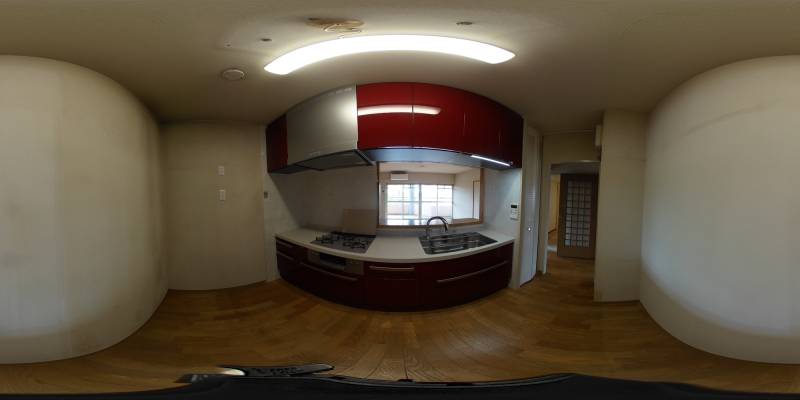 パノラマ画像キッチン