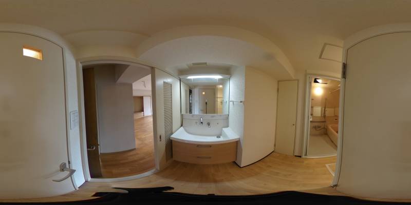 パノラマ画像洗面所