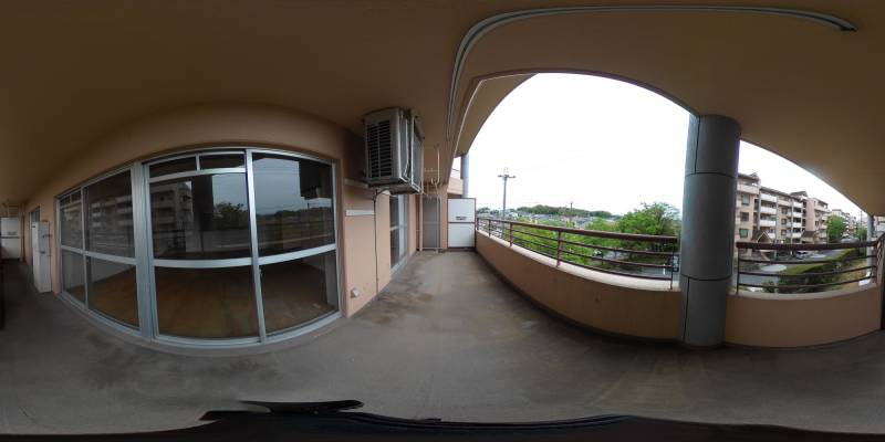 パノラマ画像バルコニー