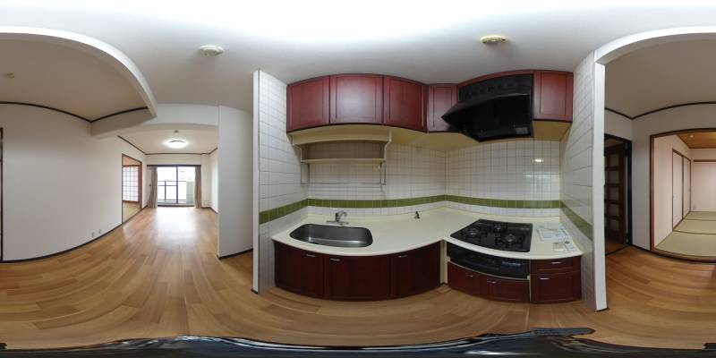 パノラマ画像キッチン