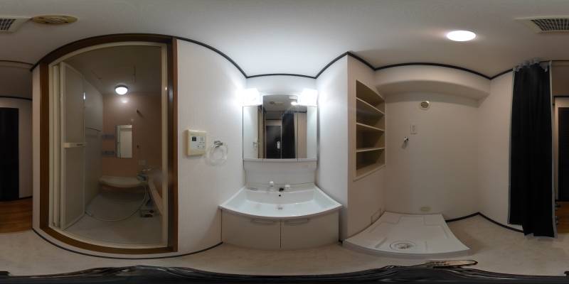 パノラマ画像洗面所