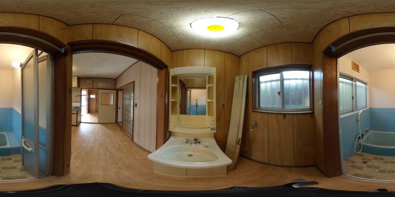 パノラマ画像洗面所