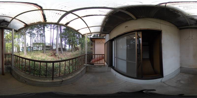 パノラマ画像バルコニー