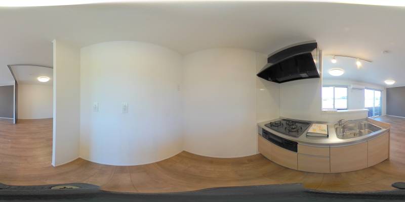 パノラマ画像キッチン