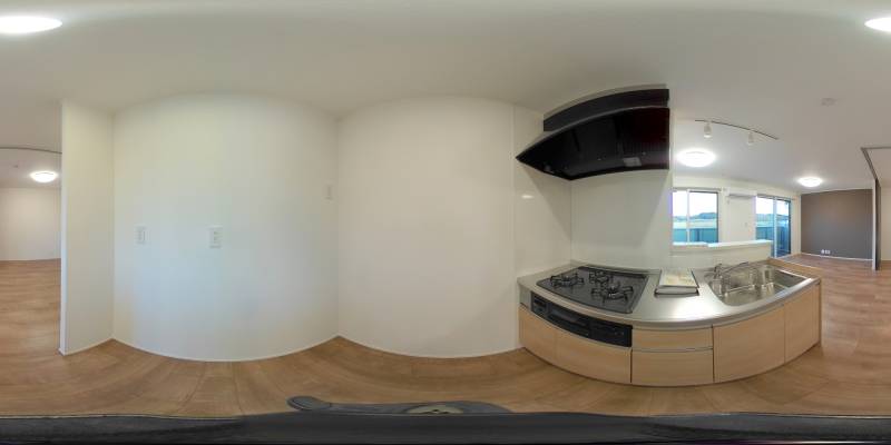 パノラマ画像キッチン