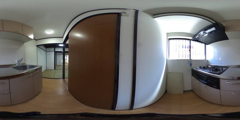パノラマ画像キッチン