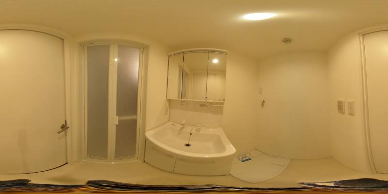 パノラマ画像洗面所