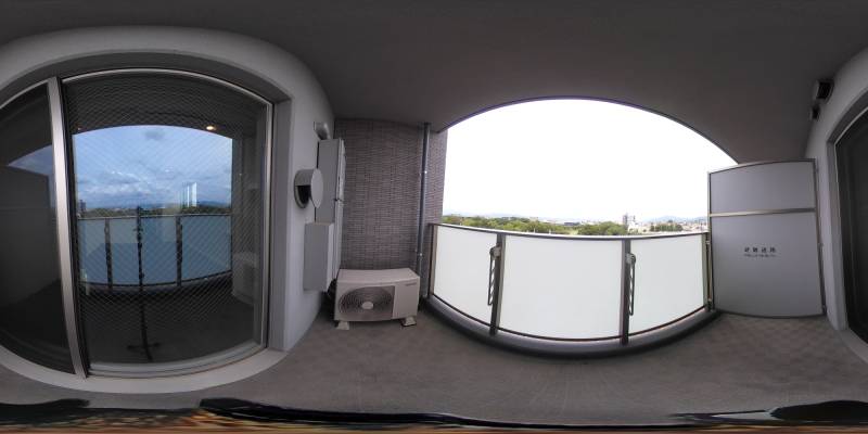 パノラマ画像バルコニー