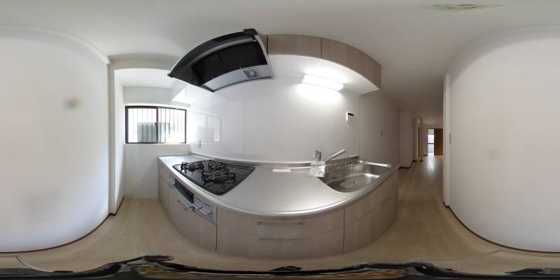 パノラマ画像キッチン