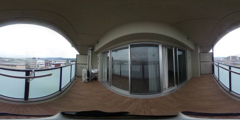 パノラマ画像バルコニー