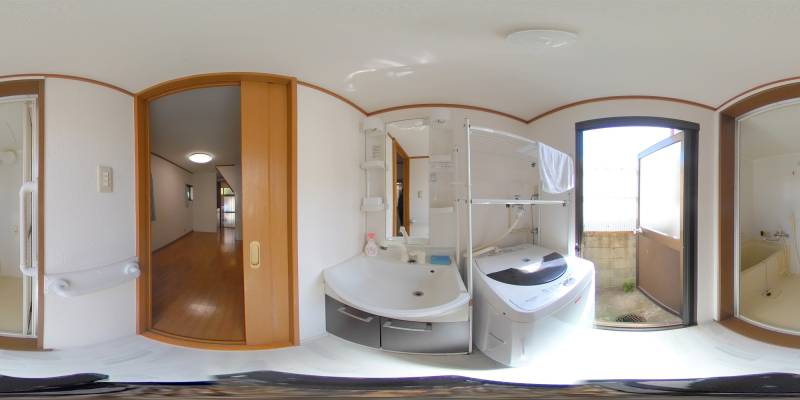 パノラマ画像洗面所