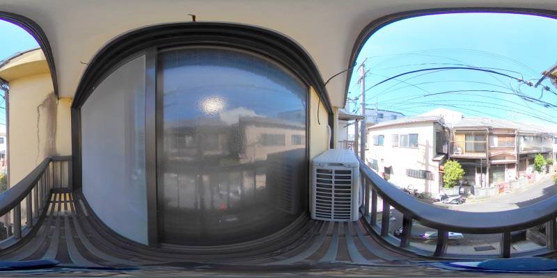 パノラマ画像バルコニー