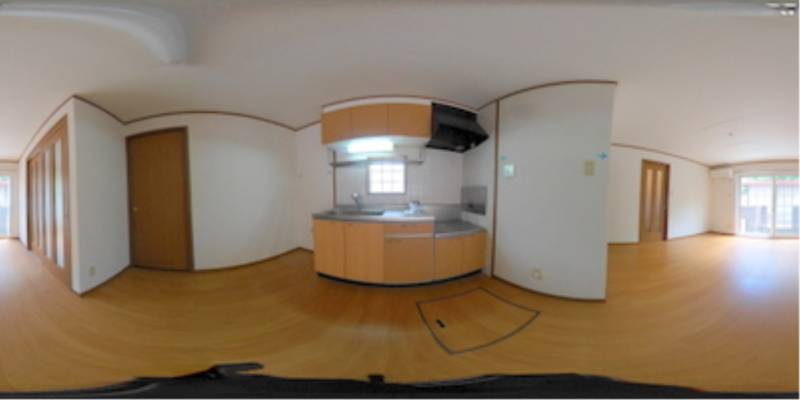 パノラマ画像キッチン
