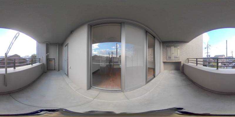 パノラマ画像バルコニー