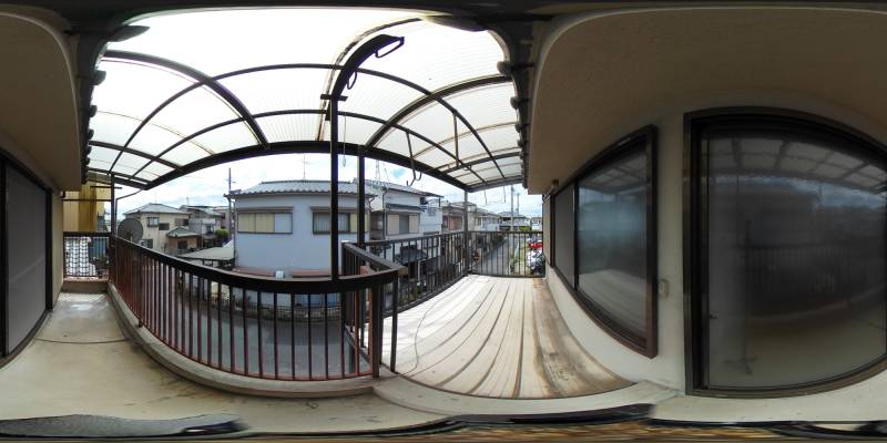 パノラマ画像バルコニー