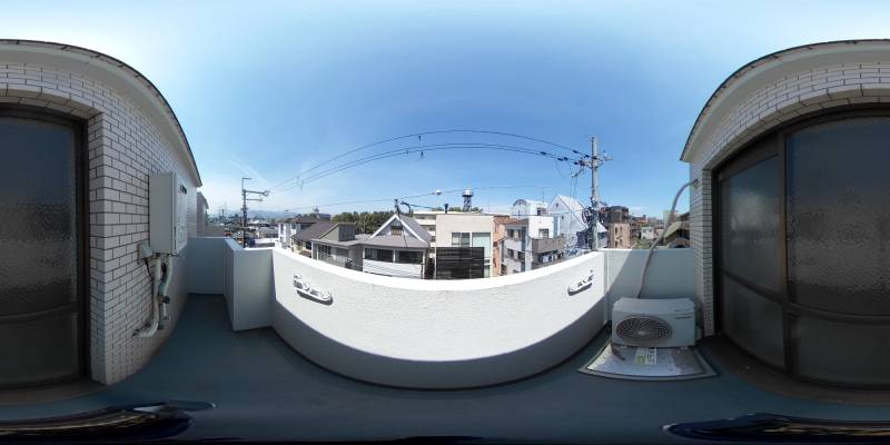 パノラマ画像バルコニー