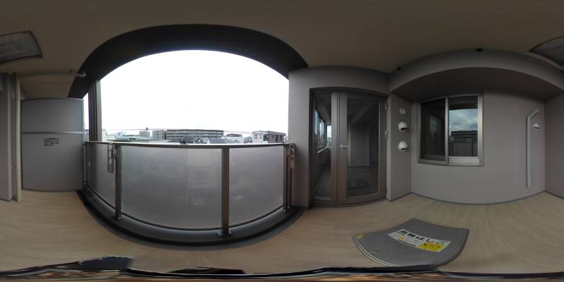 パノラマ画像バルコニー