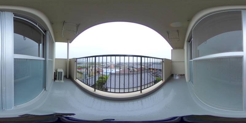 パノラマ画像バルコニー