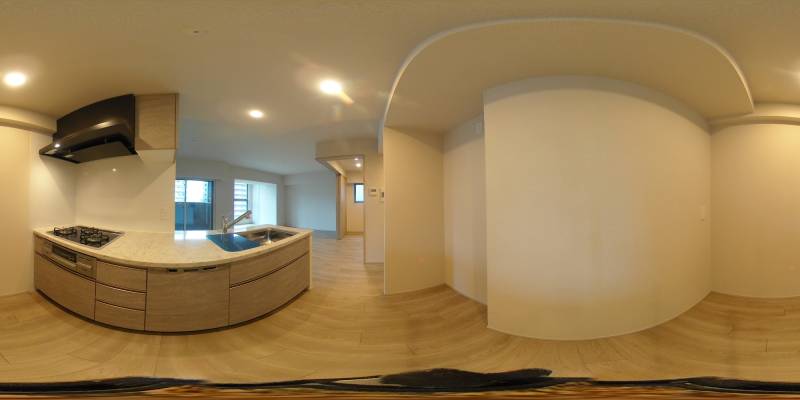 パノラマ画像キッチン