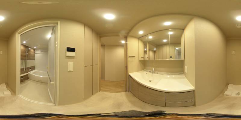 パノラマ画像洗面所