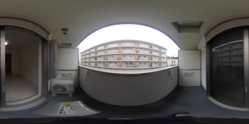 パノラマ画像バルコニー