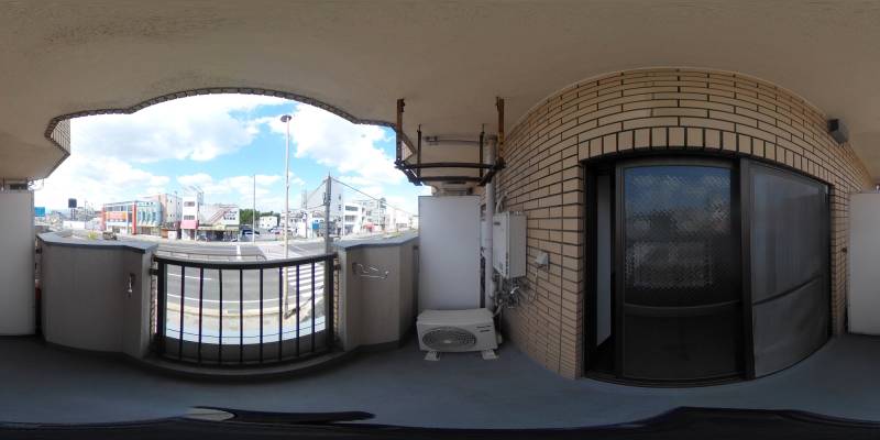 パノラマ画像バルコニー