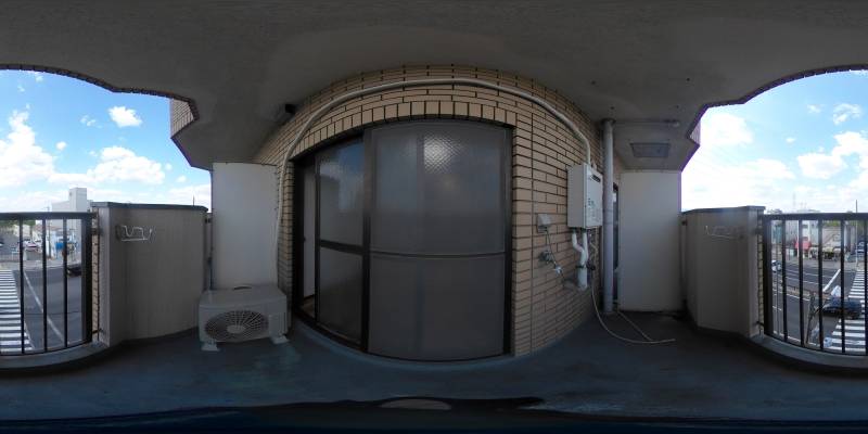 パノラマ画像バルコニー