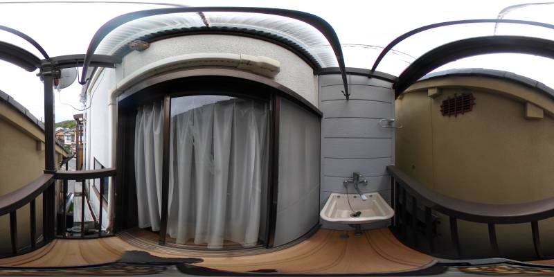 パノラマ画像バルコニー