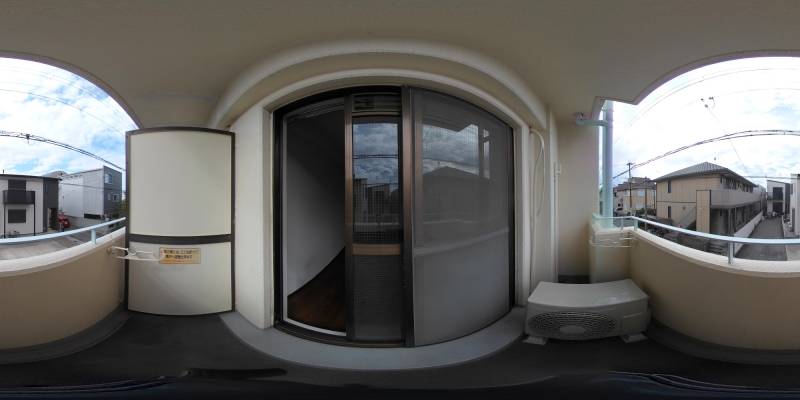 パノラマ画像バルコニー