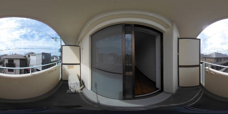 パノラマ画像バルコニー