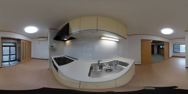 パノラマ画像キッチン