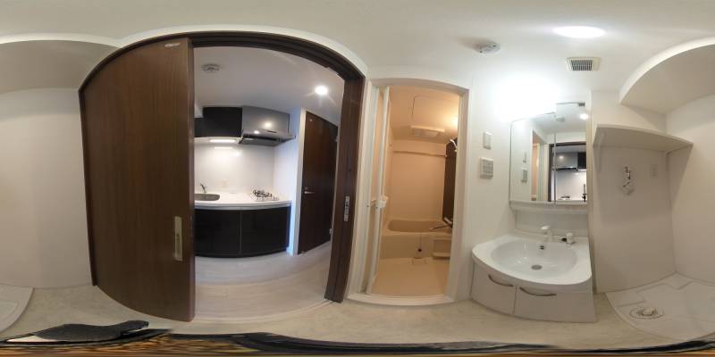 パノラマ画像洗面所