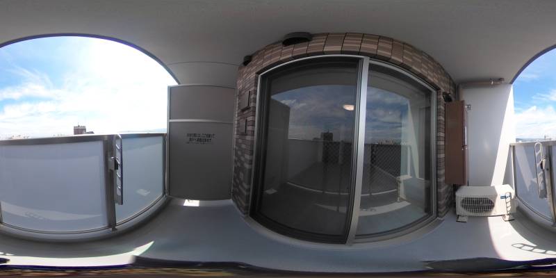 パノラマ画像バルコニー