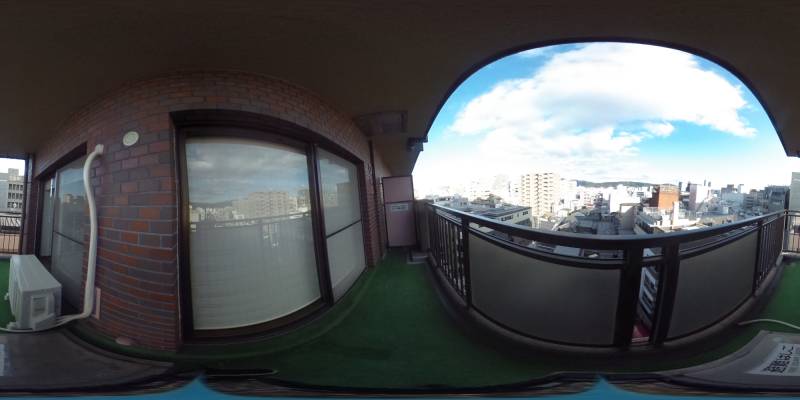 パノラマ画像バルコニー