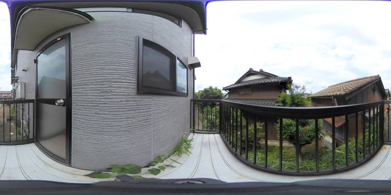 パノラマ画像バルコニー