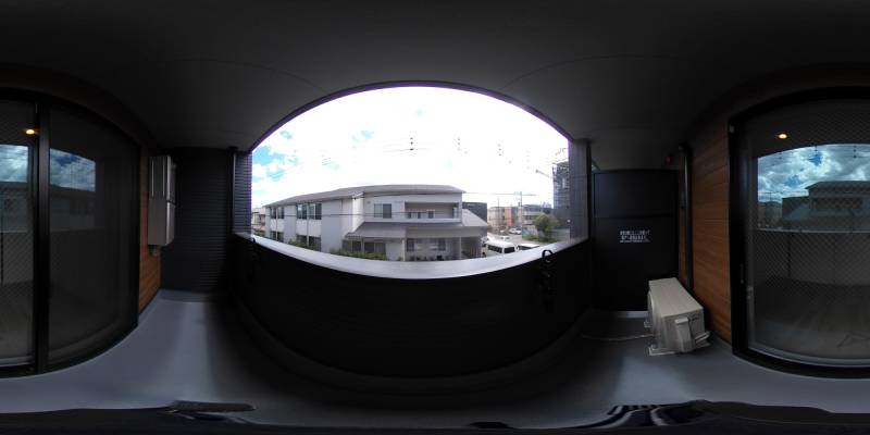 パノラマ画像バルコニー