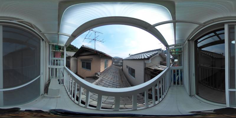 パノラマ画像バルコニー