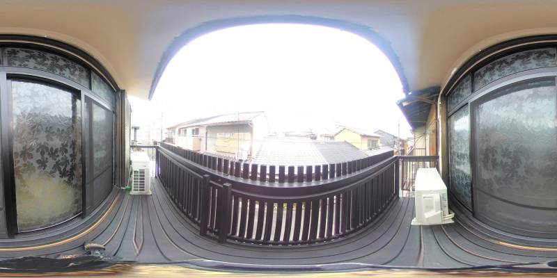 パノラマ画像バルコニー