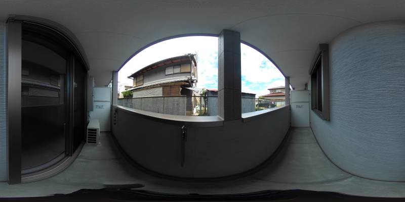 パノラマ画像バルコニー