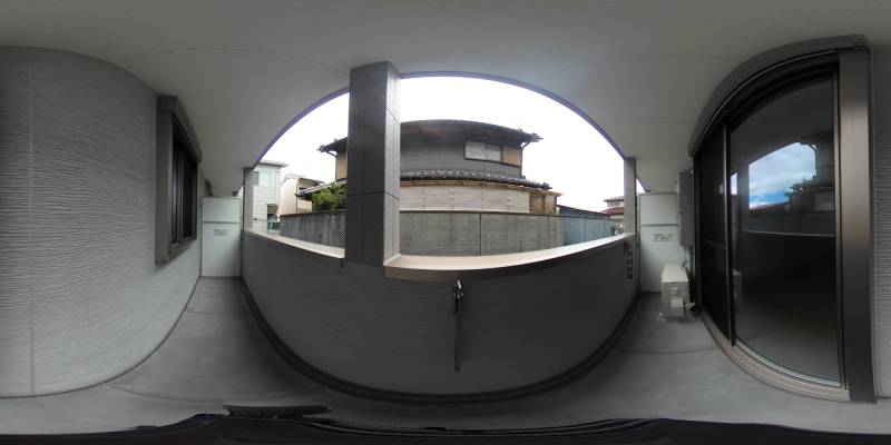 パノラマ画像バルコニー