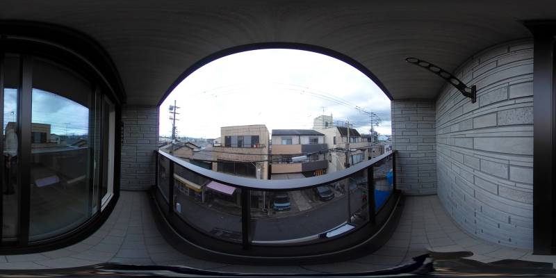 パノラマ画像バルコニー
