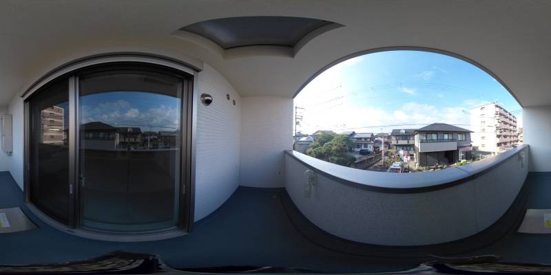パノラマ画像バルコニー