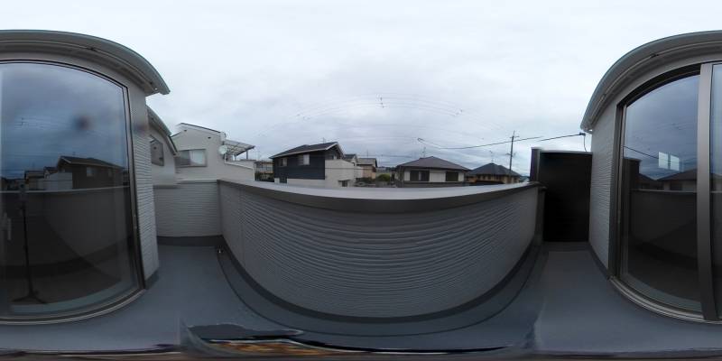 パノラマ画像バルコニー