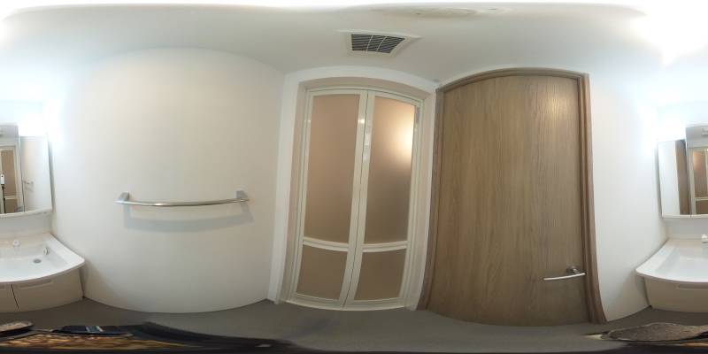 パノラマ画像洗面所