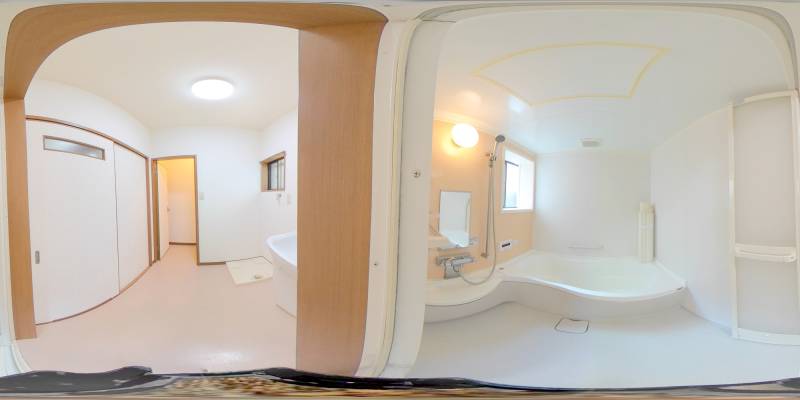 パノラマ画像バスルーム