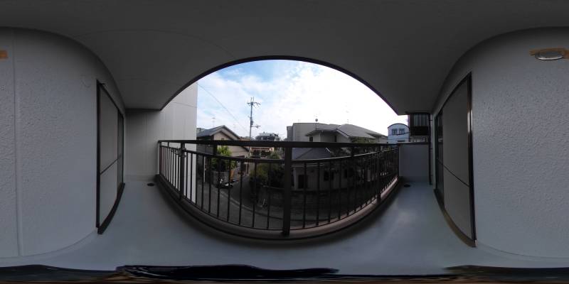 パノラマ画像バルコニー