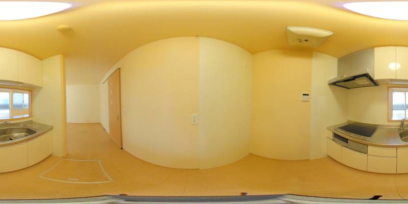 パノラマ画像キッチン