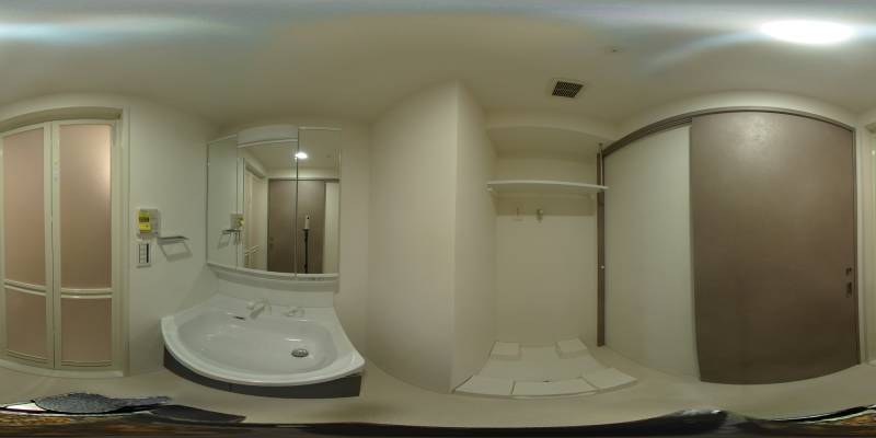 パノラマ画像洗面所
